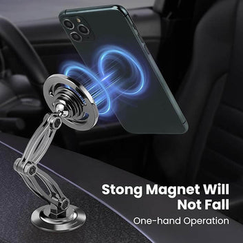 MagSafe Car Phone Holder – Strong Grip & 360° Rotation